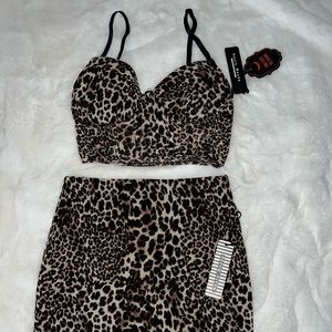 Two piece shirt and skirt